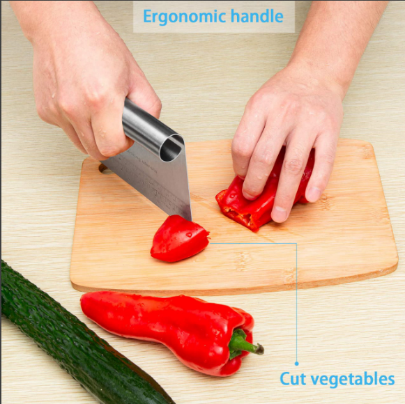 OFFER MOTO MOTO !!! Pro Dough Pastry Scraper/Cutter/Chopper Stainless Steel Mirror Polished with Measuring Scale Multipurpose- Cake, Pizza Cutter - Pastry Bread Separator Scale Knife.