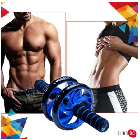 Wheel Double wheel Fitness Roller Training Machine For Home Gym Core Exercises ABS ROLLER ROLA ELITE 2 Wheel AB Roller and Anti-Slip Handles - Perfect Abdominal Core Carver Fitness Workout for Abs - H