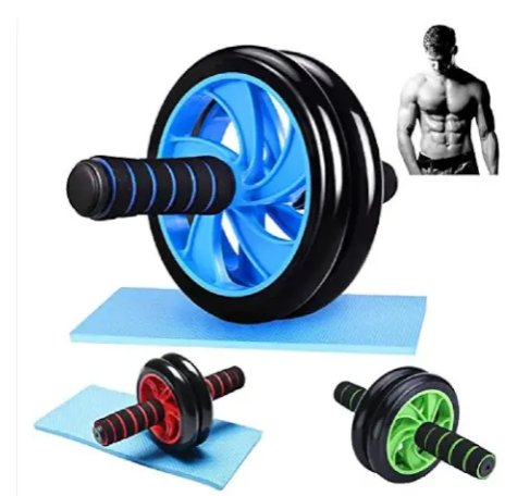 Wheel Double wheel Fitness Roller Training Machine For Home Gym Core Exercises ABS ROLLER ROLA ELITE 2 Wheel AB Roller and Anti-Slip Handles - Perfect Abdominal Core Carver Fitness Workout for Abs - H