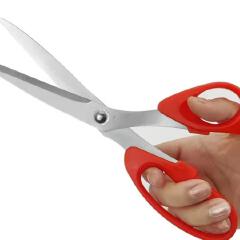 1pc Professional 8.5 inch fabric scissors, Tailor Scissors Sewing Multipurpose Scissors, School scissors with Comfort Grip, Clothes Scissors, for Fabric for Office, Home, Leather PP Bag
