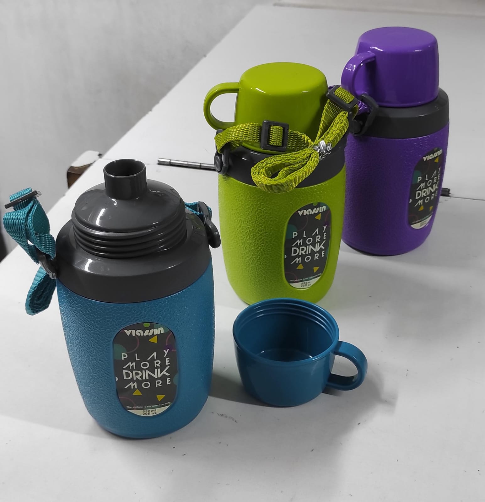 Kettle design water bottle unbreakable 580ml high-quality, BPA-free plastic, Large Capacity Children's Student Kids Sports Water Bottle Outdoor PE Cold Water Bottle