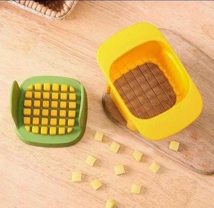 MULTIFUNCTIONAL VEGETABLE CHOPPER FRENCH FRIES CUTTER - HOUSEHOLD HAND PRESSURE ONION DICER CUCUMBER POTATO SLICER