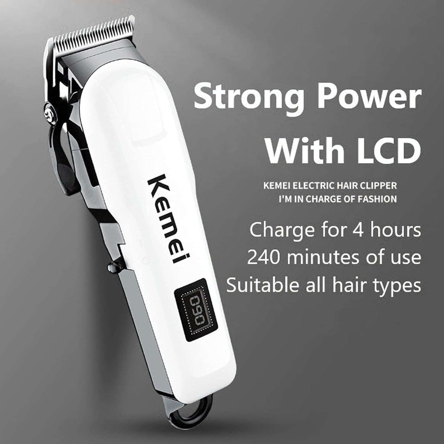 Kemei Hair Trimmer For Men Beard Trimer Professional Hair Clipper Electric Hair