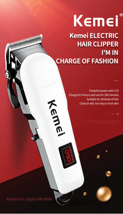 Kemei Hair Trimmer For Men Beard Trimer Professional Hair Clipper Electric Hair