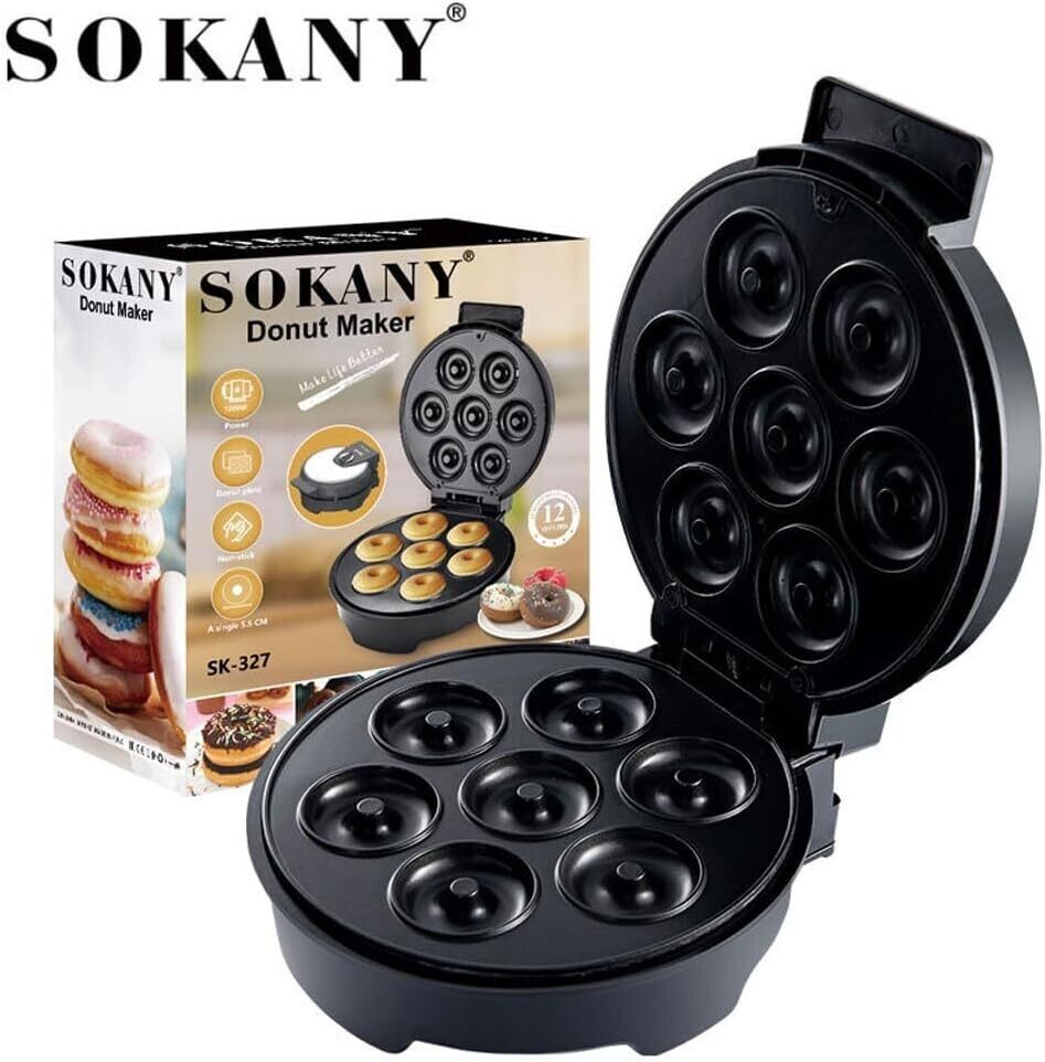 7 Hole Electric Mini Doughnut Maker Donut Machine