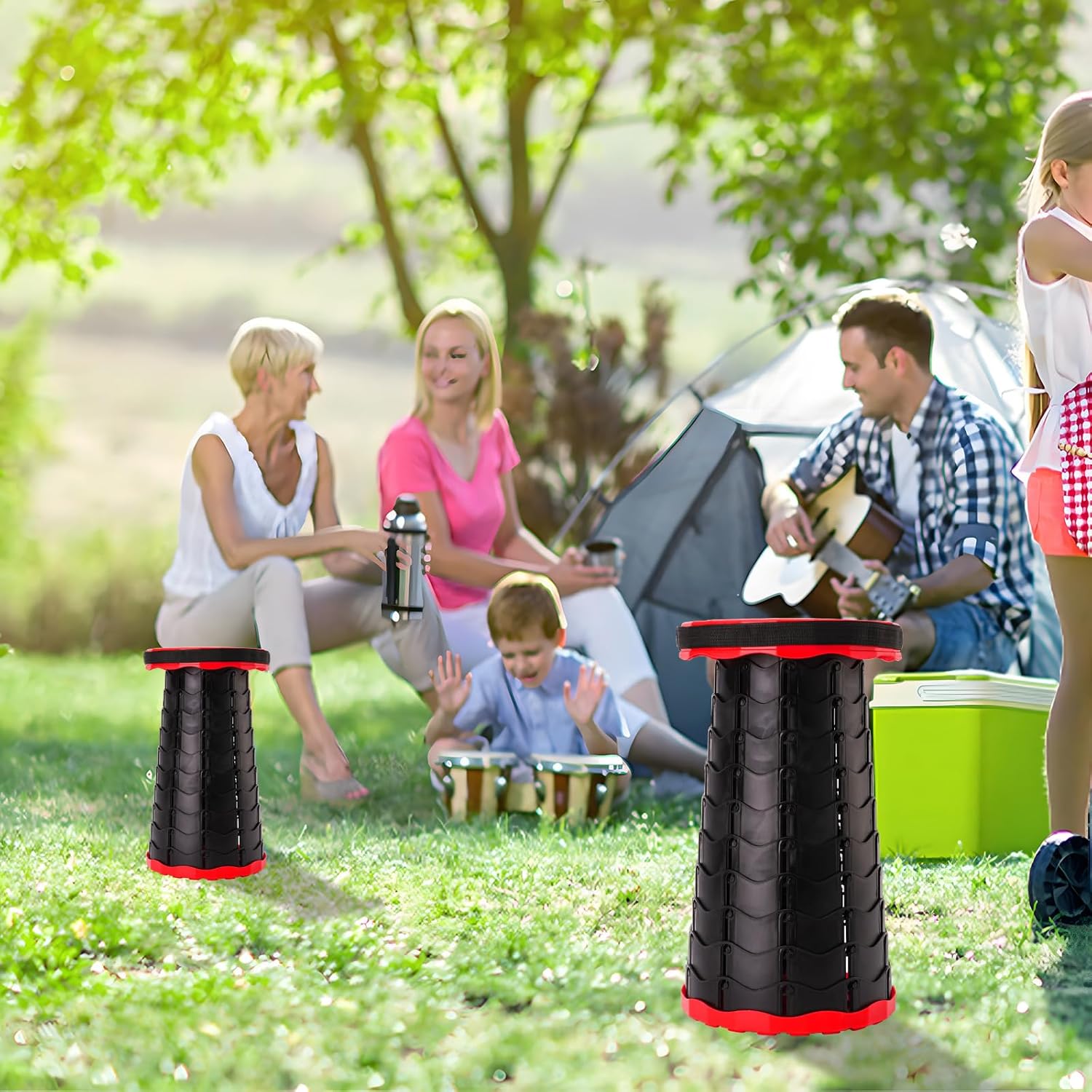 Foldable  Portable Stool , Retractable Stool for Adults, Upgraded Collapsible Folding Seats