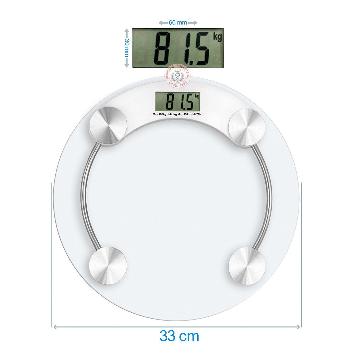 Digital Glass Bathroom Personal Weighing Scale Weight Machine for Body Weight Measurement