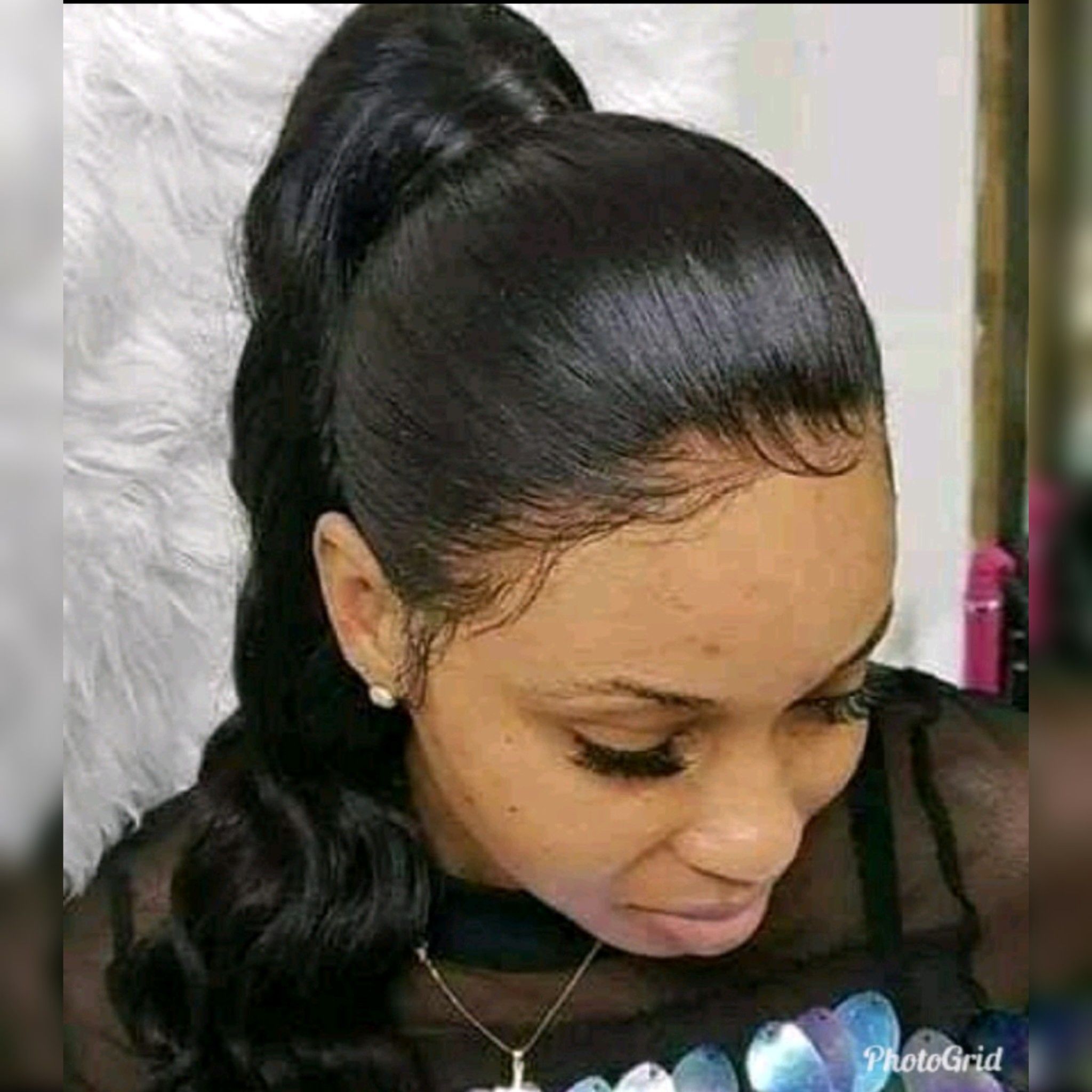 Body wave Semi human hair wig