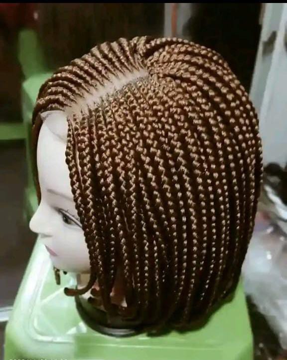 Braided bob Closure wig.