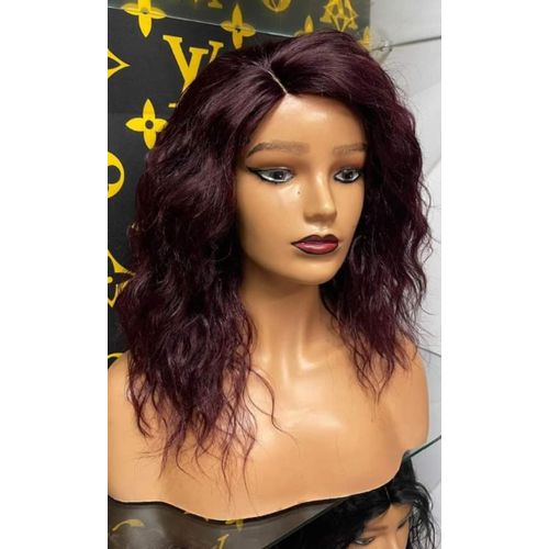 closure semi human wig