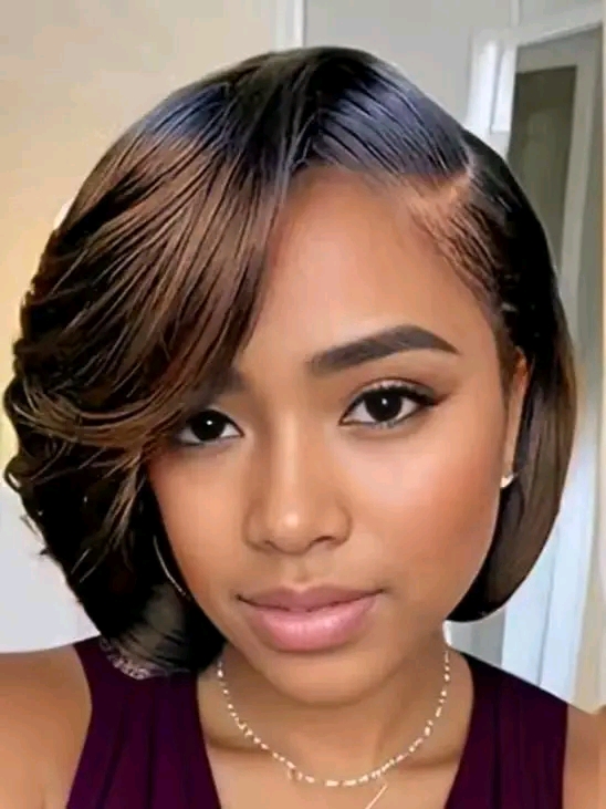 Tiwa pixie human frontal wig
