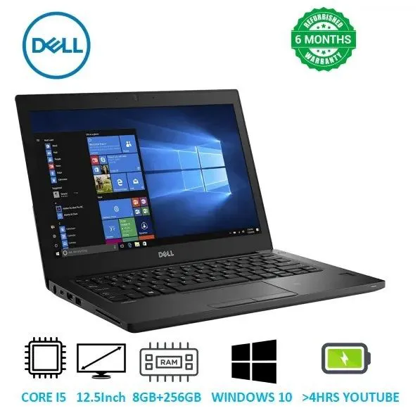 {i7+8gb+256gb ssd } Touchscreen Refurbished Dell Latitude 7280 Intel Core i7 7th Gen 8GB RAM 256GB SSD 13.3 Inches FHD Display Refurbished Laptop Computer Notebook