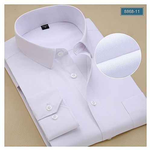 Slim Fit Official Long White Sleeved Shirt