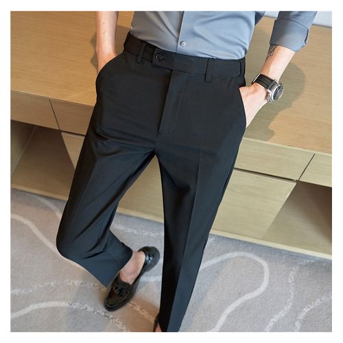 Official Trouser Pant -Black-Slim Fit Office Wear Men