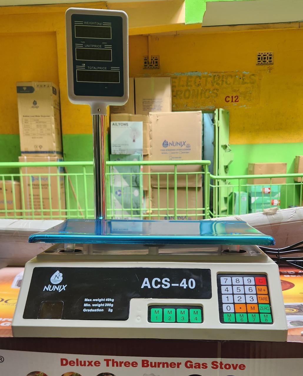 NUNIX ACS-40 ELECTRONIC WEIGHING SCALE