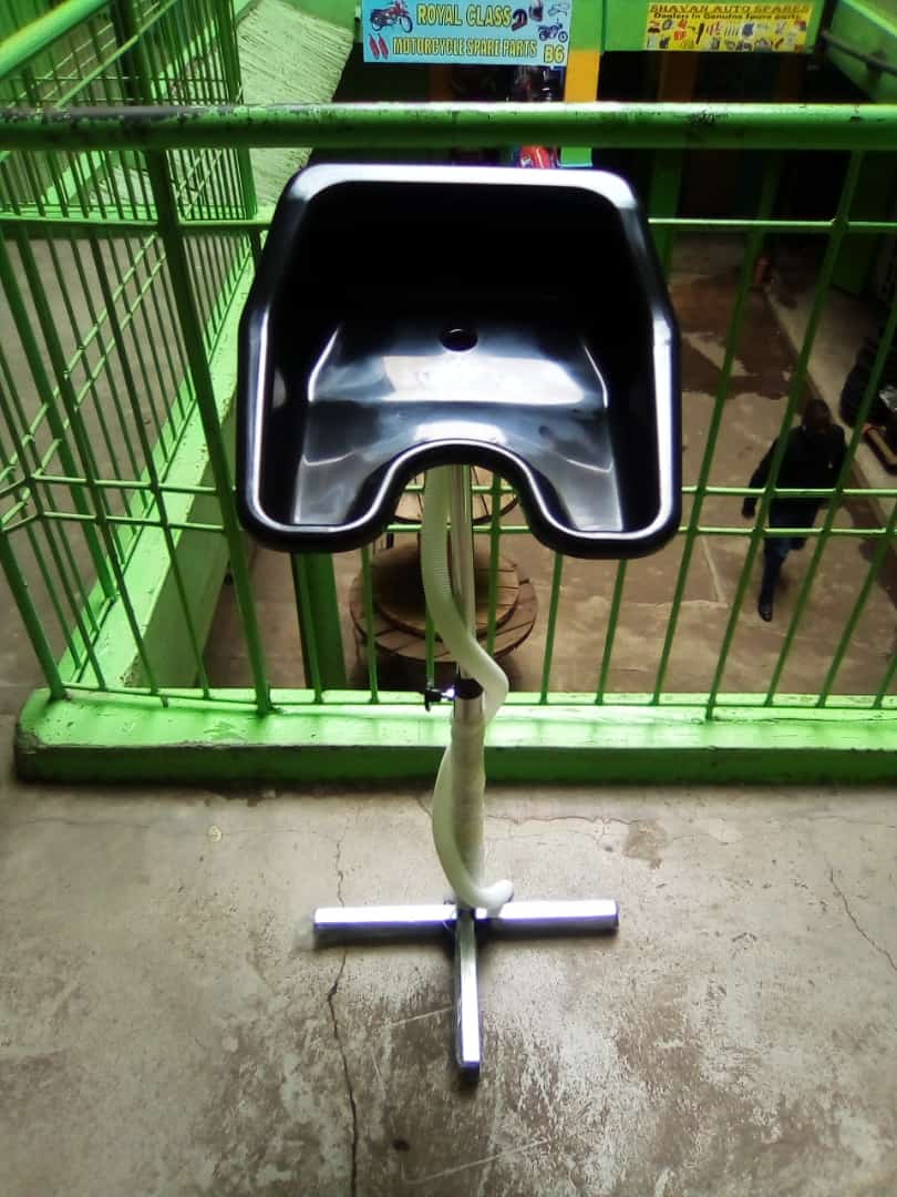 Fashion Adjustable Salon Sink, Basin With Stand For Hair Cleaning