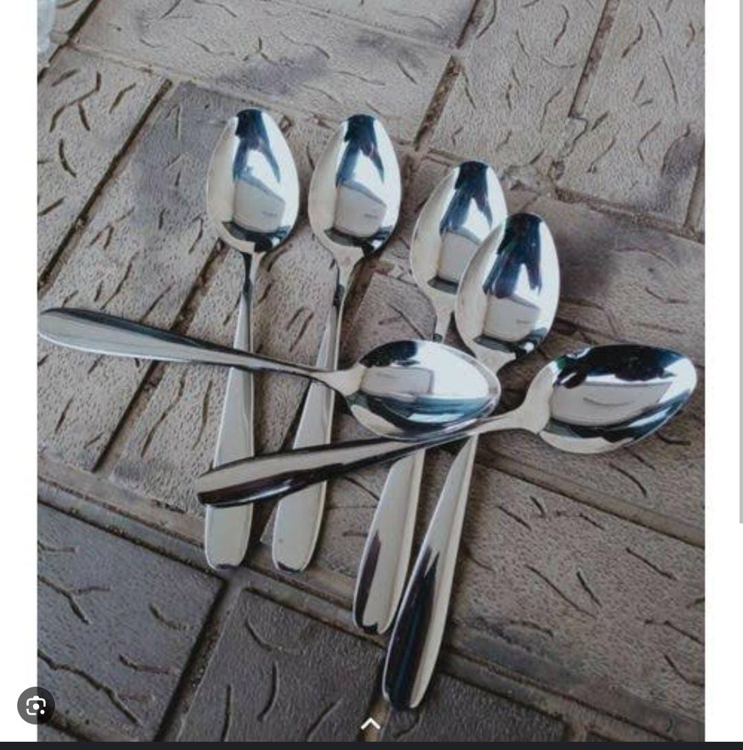 STAINLESS STEEL HIGH QUALITY TABLE SPOON SET OF 6 PCS