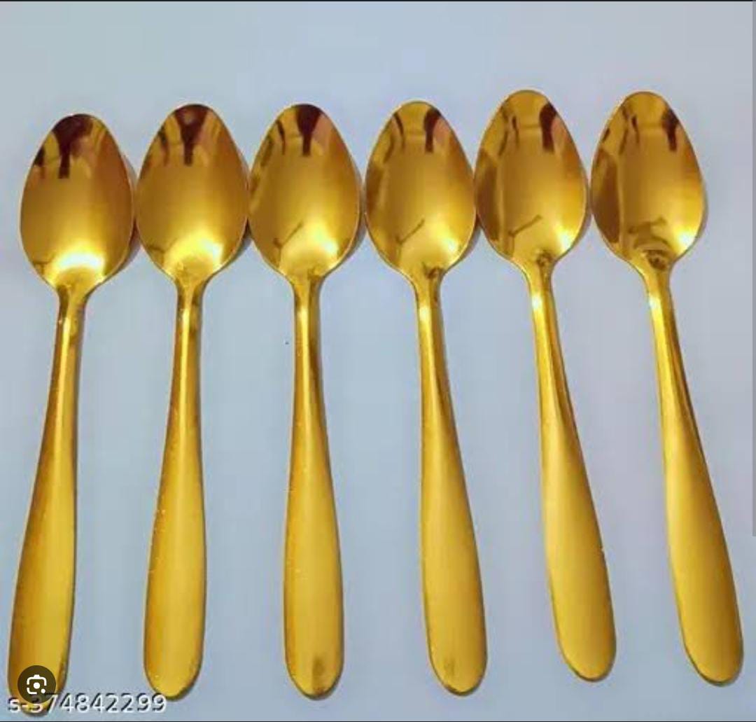 STAINLESS STEEL HIGH QUALITY TABLE SPOON SET OF 6 PCS