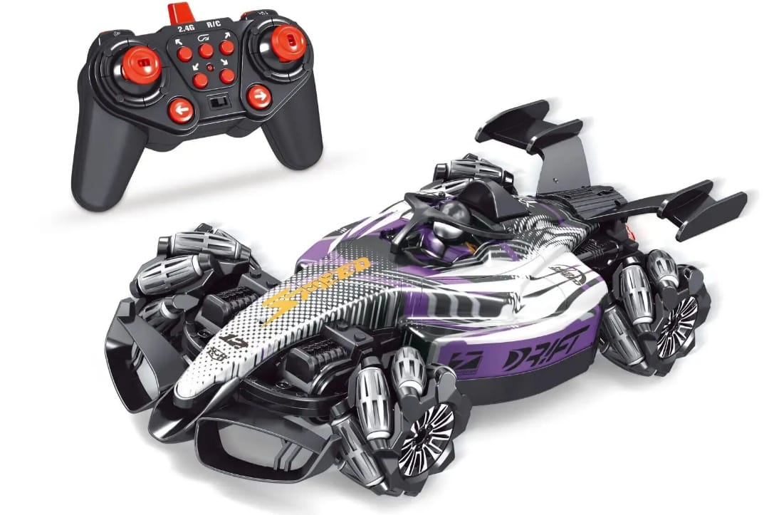 F1 Gesture Hand Remote Control Car for Kids  -  2.4GHz 4WD 360°Rotation Drift RC Stunt Car with Light & Music & Spray 1:12