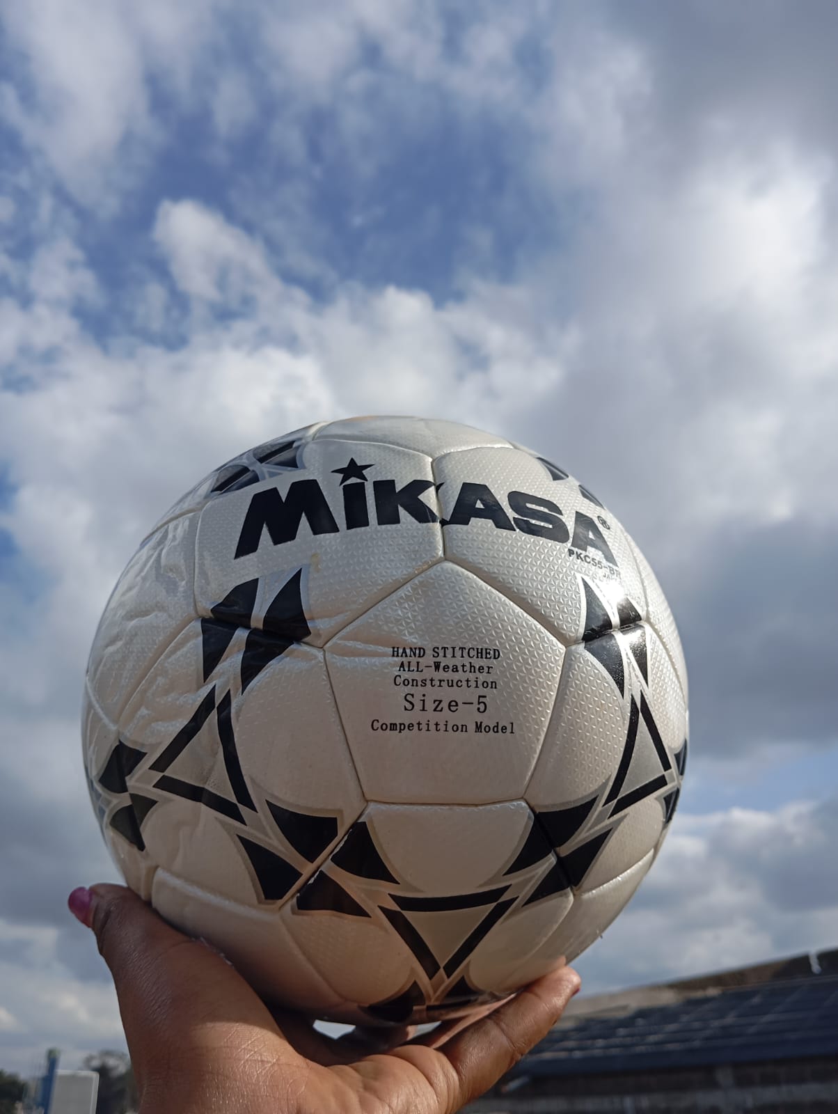 Mikasa Size 5 Soccer Ball Black & White