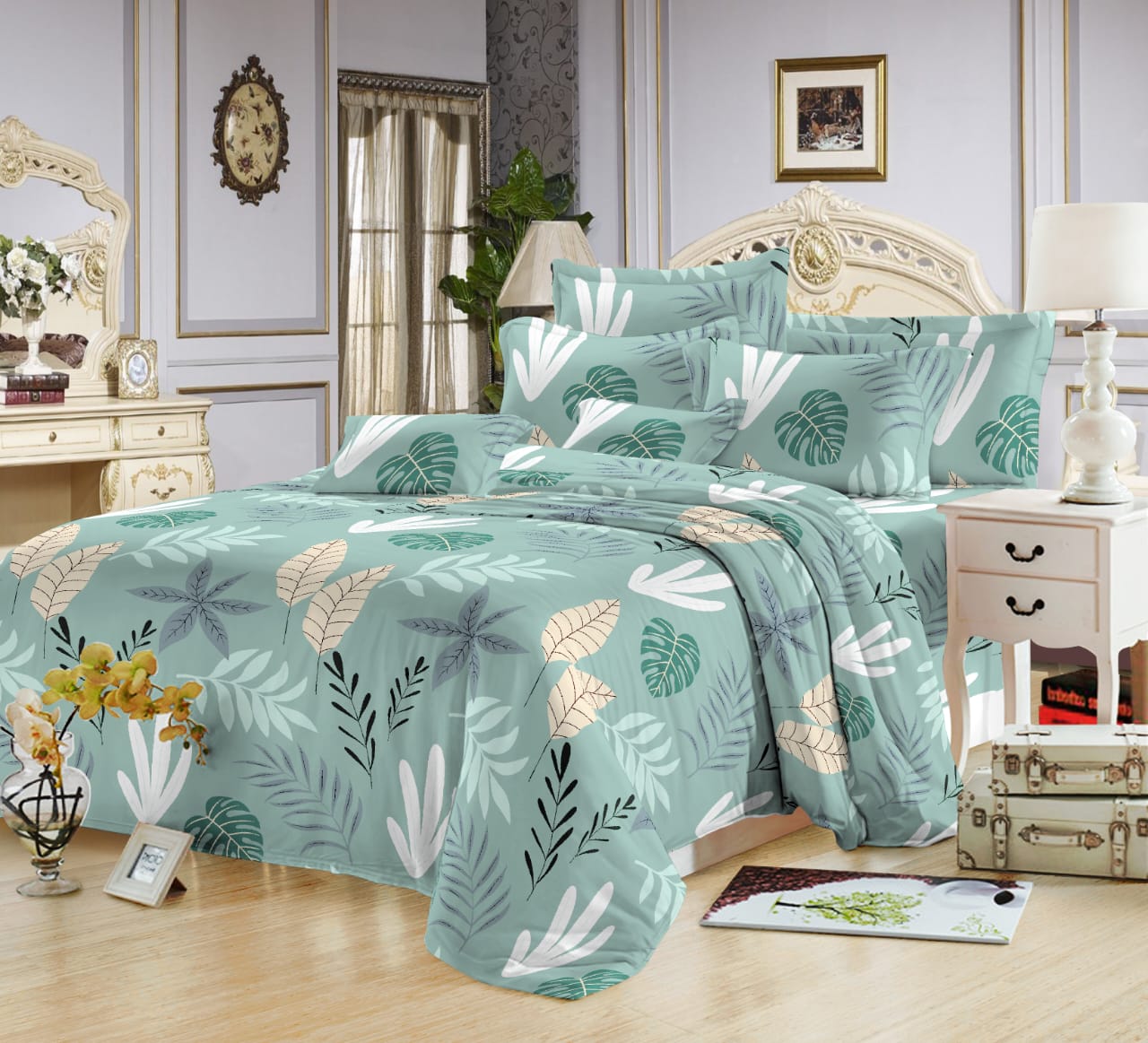5 * 6 Cotton Duvet Cover Set ( Set Of 4 Pcs )