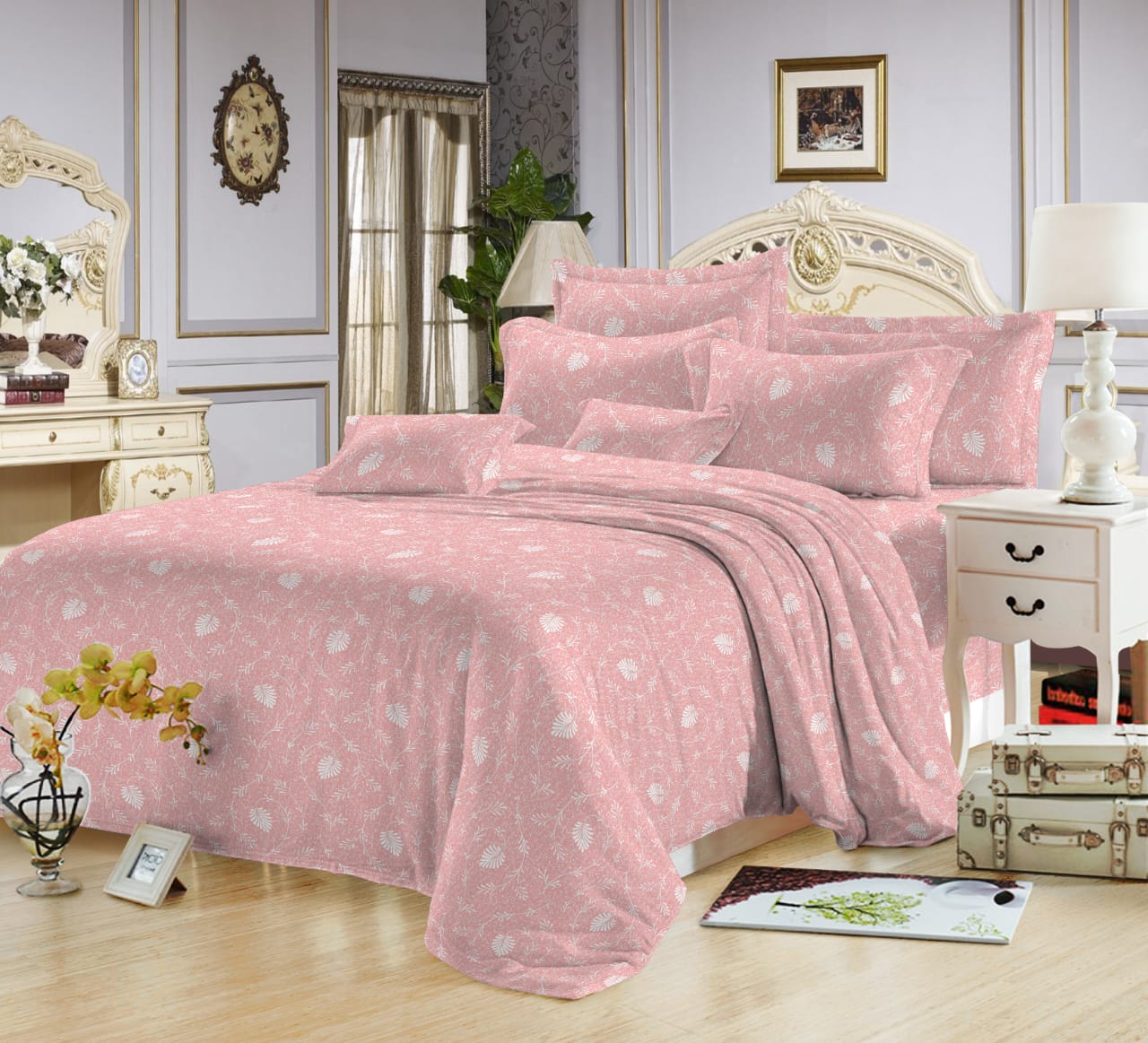 5 * 6 Cotton Duvet Cover Set ( Set Of 4 Pcs )