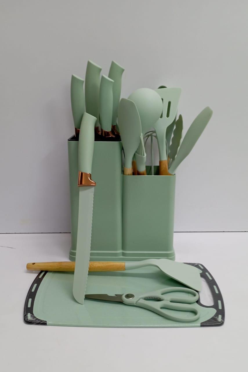 19pcs Silicone Spoon Set