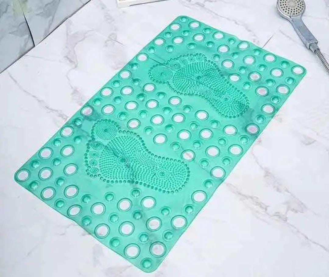 Anti-slip Bathroom Mat - Antislip Non Slip Safety Mat - Designed with patterned rubber for anti-slip properties, Easy to clean, Secures the bathroom entrance for kids and the everyone.
