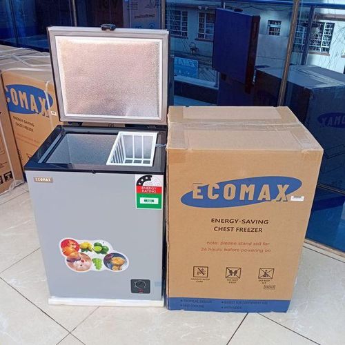 ECOMAX 109 LITRES DEEP FREEZER - Adjustable thermostat, Direct cooling, Manual defrost, 100% CFC free, Low noise level, Easy to Clean, Flip lid for easy access.
