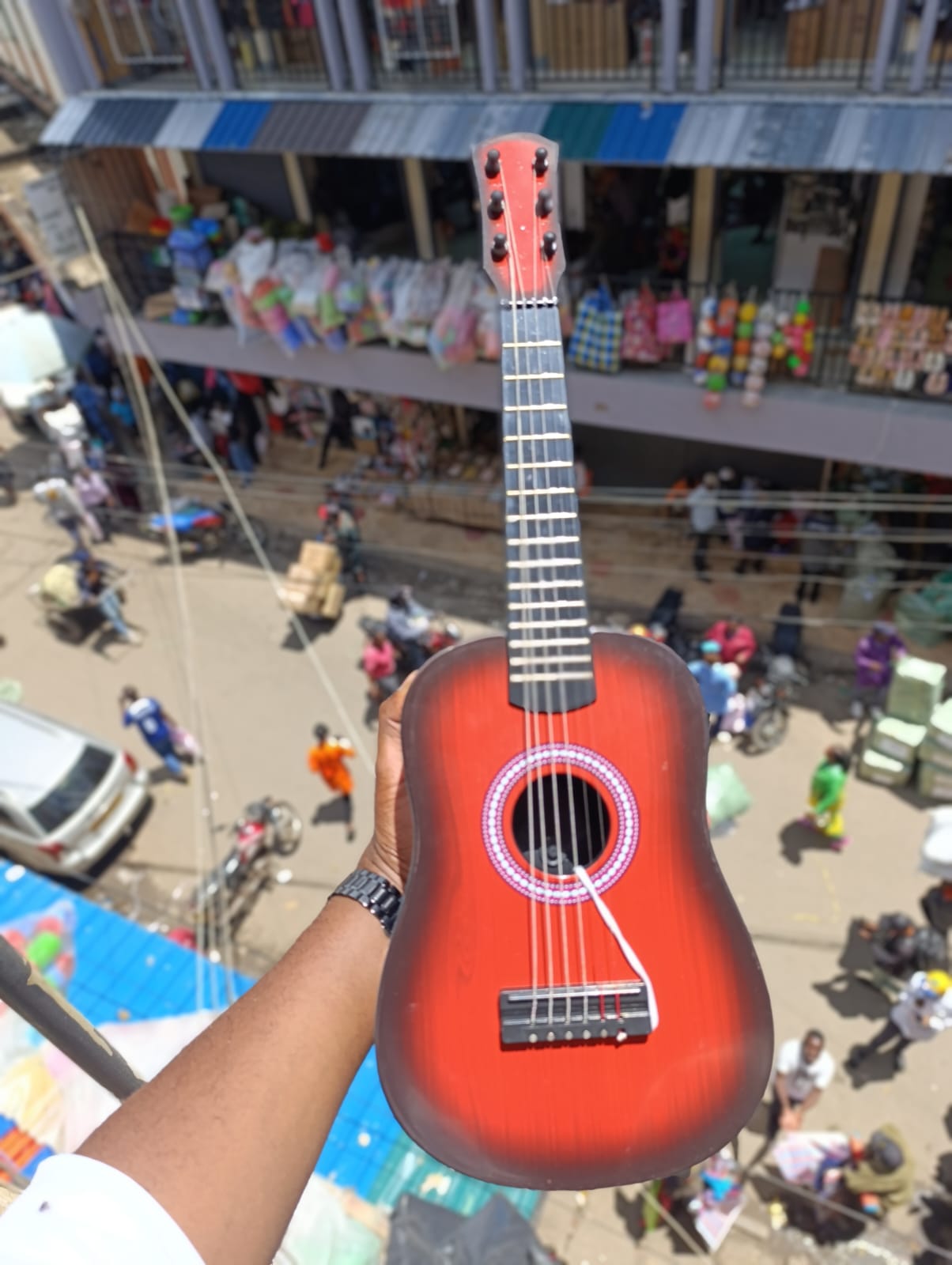 KIDS ACOUSTIC GUITAR -  Adjust strings tighten or loose, create different sounds, guitar different sounds can train the sharpness of the child's hearing.