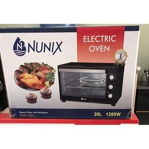 Nunix 20 Litres Electric Oven With Rotisserie  (3 Knobs), Can be used for other purposes like baking or toasting, making them a welcome addition to any kitchen.