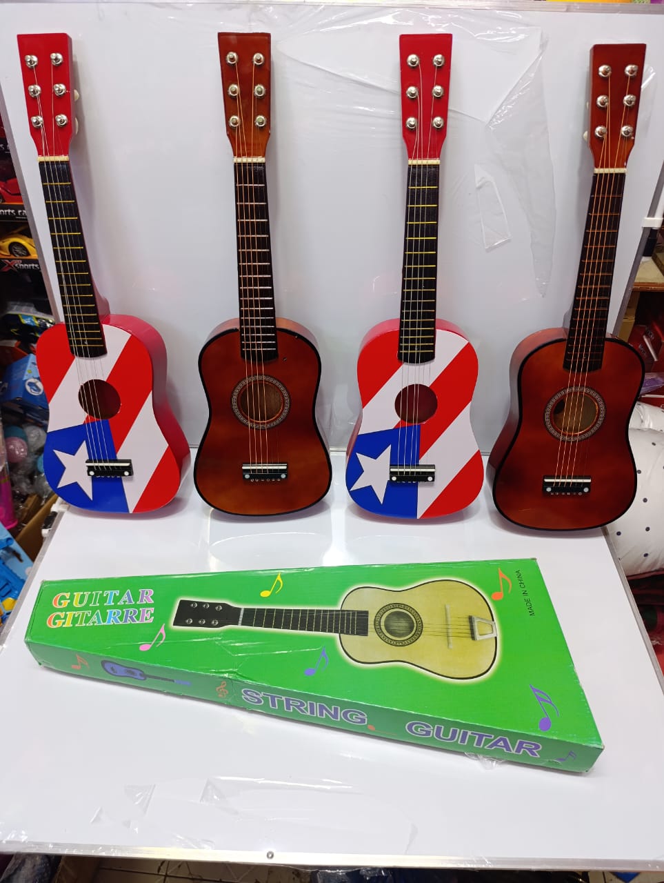 6-String Wire Guitar – Classic Acoustic Sound for Beginners & Pros, Six steel strings deliver bright, resonant sound for all music styles, Durable Build: Robust body and neck.