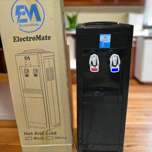 ElectroMate Hot & Normal Water Dispenser -  Provides hot and normal water with dedicated red and blue taps, Built-in compartment for storing cups or small items, Constructed for long-lasting use.