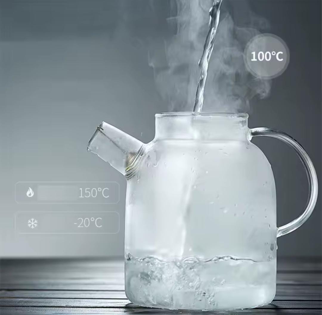 TEA POT/KETTLE. 1.8 Litres Heat-Resistant Glass Teapot – Durable & Elegant, Brew and serve your favorite tea in style with this Heat-Resistant Glass Teapot. Crafted from durable, high-quality glass.