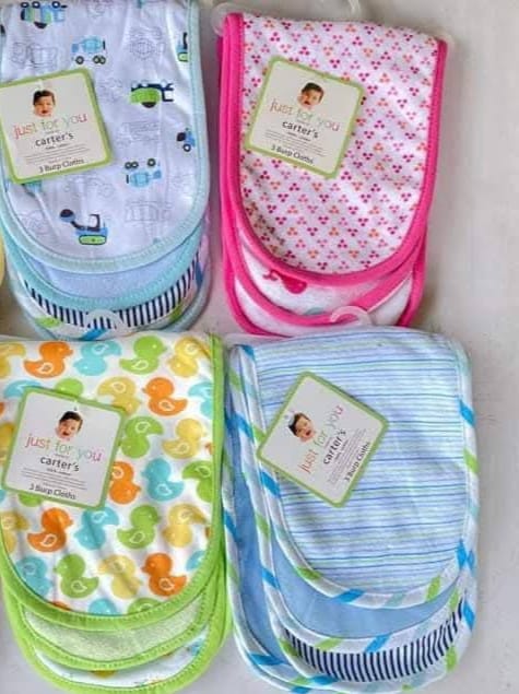 3 Pcs Of Bulm Clothes - Made from soft, gentle fabric suitable for newborns and toddlers, Highly absorbent and quick-drying, Ideal for feeding time, burping, cleaning, or general baby care.