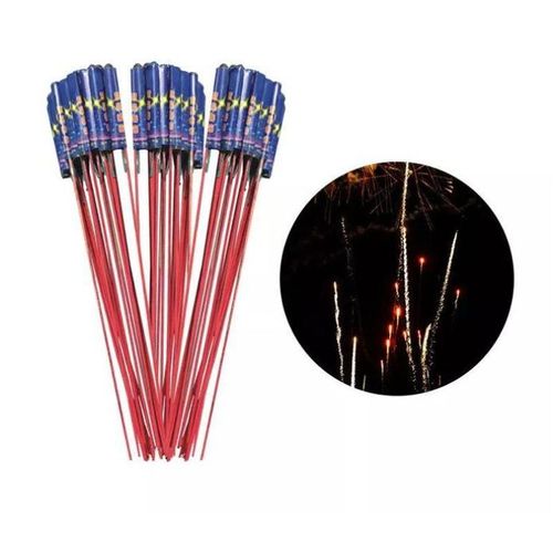 🎆 FIREWORKS. Sweet Home Small Whistling Moon Travel Rockets with Report Fireworks – 12 PCS