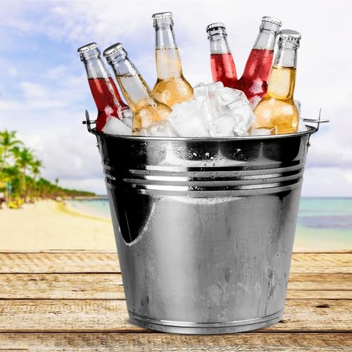 Stainless Steel Bucket Pail Container with Handle, Durable All Purpose Pail, Food Safe Metal Bucket Can for Heavy Loads Milking Buckets