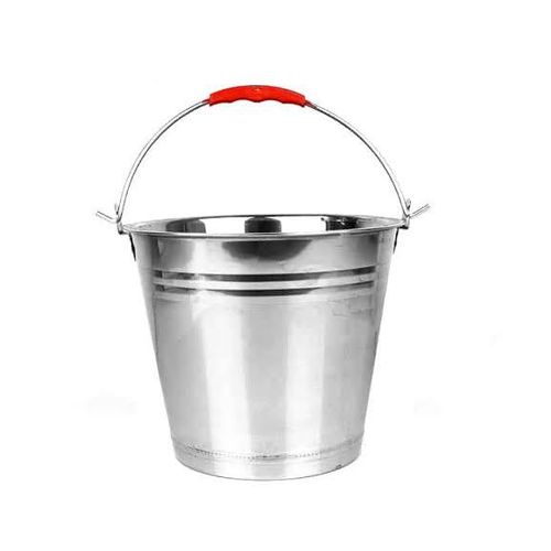 Stainless Steel Bucket Pail Container with Handle, Durable All Purpose Pail, Food Safe Metal Bucket Can for Heavy Loads Milking Buckets