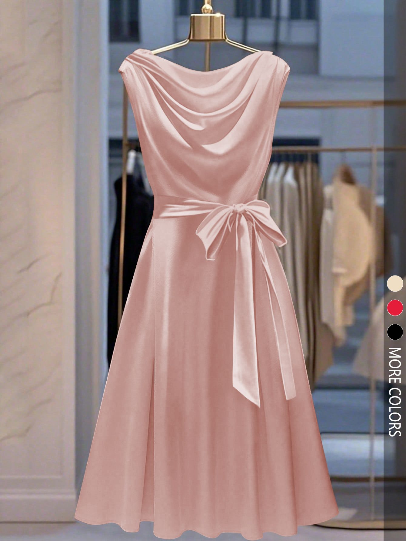 New Product Selection 709 European and American Women's Summer New Collection Amazon AliExpress Women's Fashion Sleeveless Swinging Collar Casual Dress