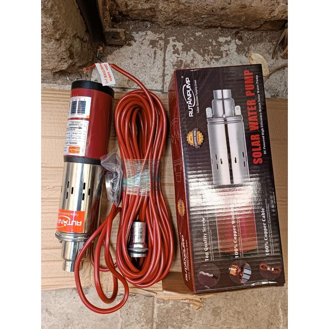 RUTANPUMP Solar Powered Submersible Water Pump With 24V With Performance Head Of 50 Meters