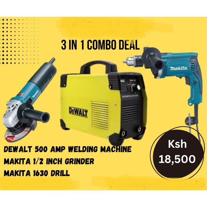 Dewalt 500 amp welding machine,makita 1/2 inch grinder and makita 1630 drill