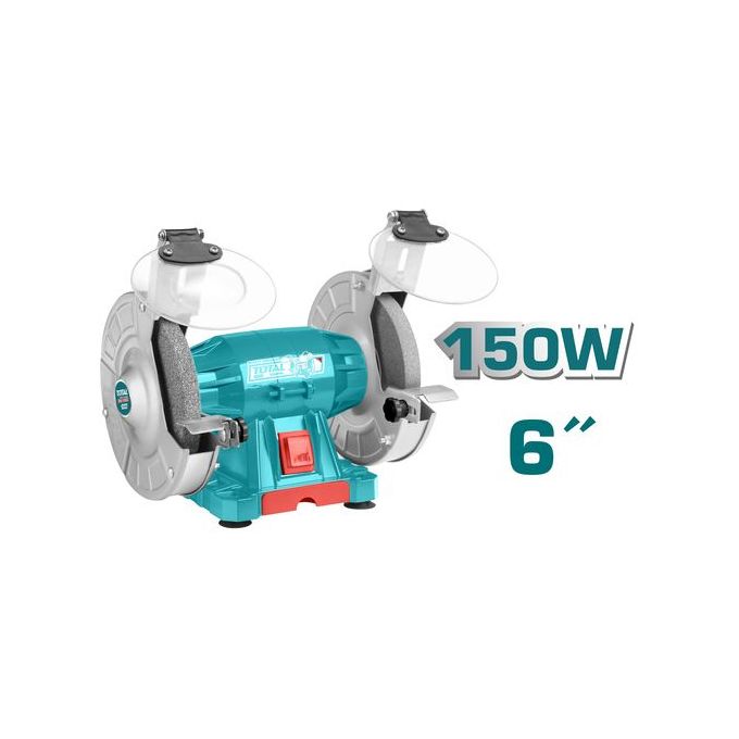 TOTAL 150Watts (6") Bench Grinder For Knife Sharpening