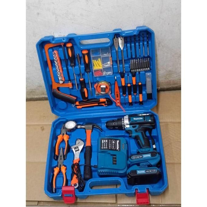 Makita Cordless Drill 47PC Tool Set 36v WITH 2 Batteries