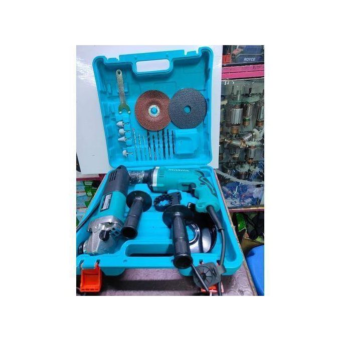 Makita Accessories Combo Drill Machine And Angle Grinder