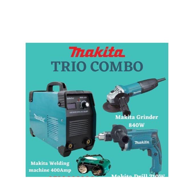 Makita 3 In 1 Welding Machine Combination Set Include Welding Machine, Grinder And Drill 710W