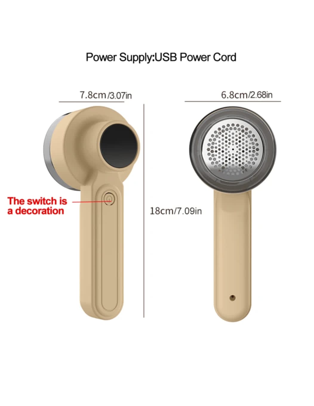 Electric Lint Remover – Rechargeable USB Fabric Shaver with Cyclone Suction
