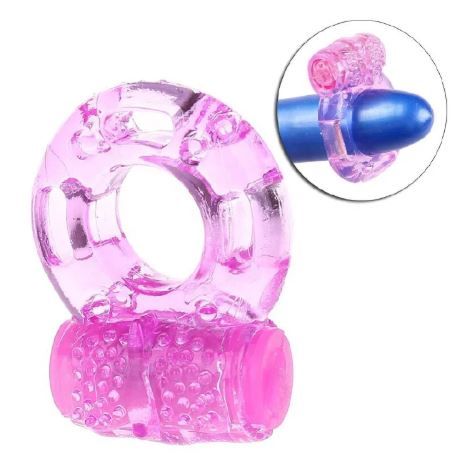Silicone Vibrating Ring Mens Delay Ejaculation & Erotic Sensations Penis Enhancer Crystal Butterfly Ring Erection Cock Rubber Vibration                                    .