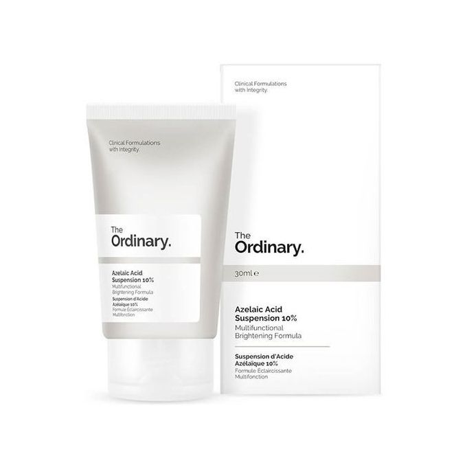 THE Ordinary BRIGHTENING Formula Azelaic Acid Suspension 10% Face Cream. Brightens, Evens the skin tone, Moisturizes, Improves skin texture, Removes skin dullness & Redness.