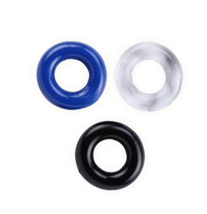 3pcs Pack Elastic Cock Ring Testicle Restraint Sexual Pleasure Erection Enhanced Silicone Penis Rings Prolonged Intercourse Long Lasting Stronger Ultra Soft Stretch Adult Sex Toy for Men Couples view 2