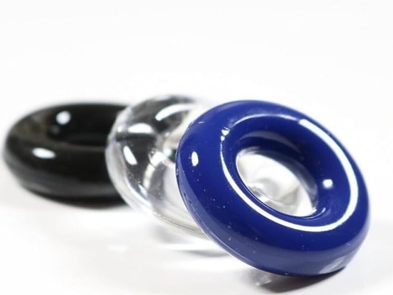3pcs Pack Elastic Cock Ring Testicle Restraint Sexual Pleasure Erection Enhanced Silicone Penis Rings Prolonged Intercourse Long Lasting Stronger Ultra Soft Stretch Adult Sex Toy for Men Couples multi